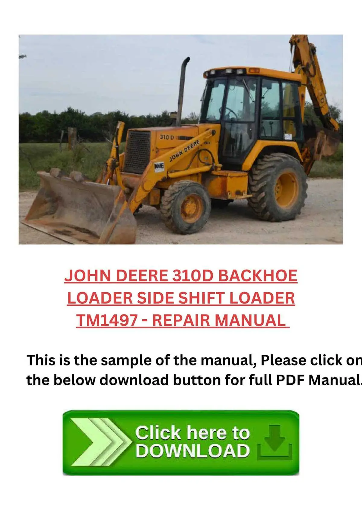 john deere 310d electrical diagram