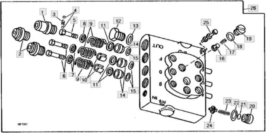 john deere 310d hydraulic diagram