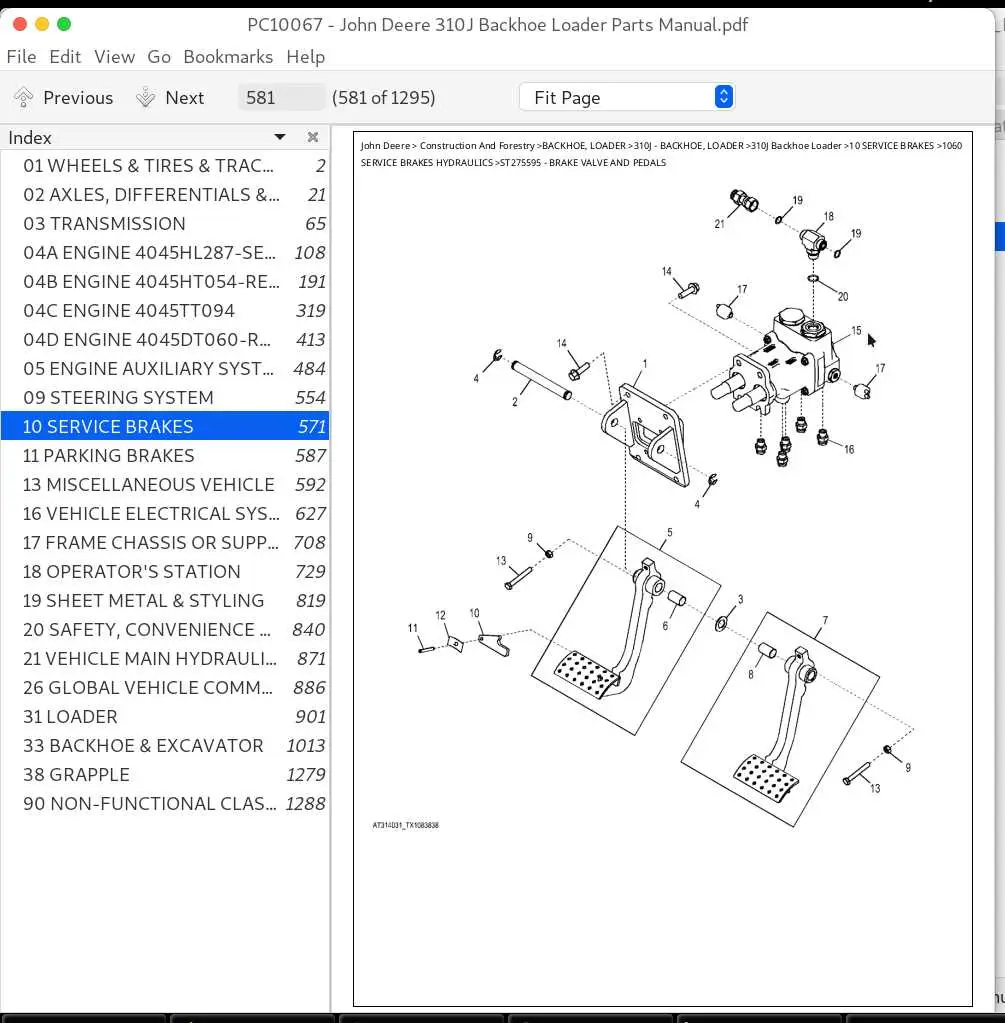 john deere 310g timing cover diagram