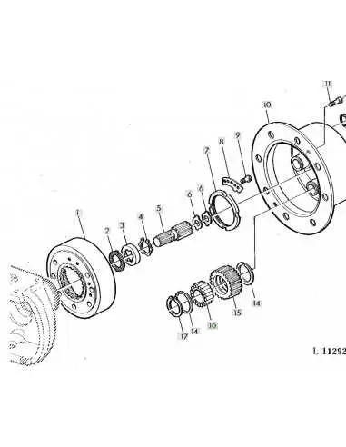 john deere 316 wheel bearing diagram