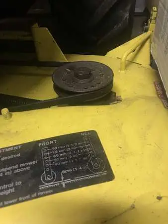 john deere 318 48 mower deck belt diagram