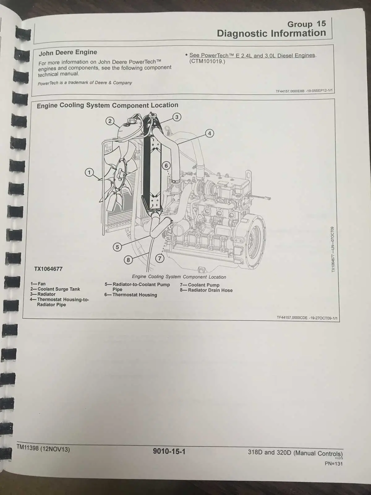 john deere 318 d skid steer radiator diagram