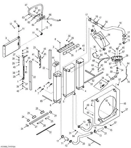 john deere 318 d skid steer radiator diagram