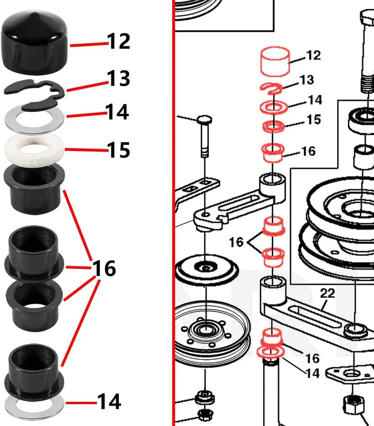 john deere 318 deck belt diagram 50