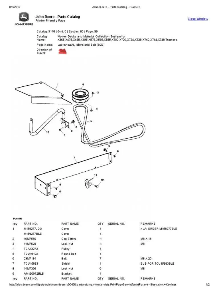 john deere 318 powerflow parts diagram
