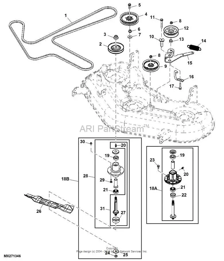 john deere 320 parts diagram