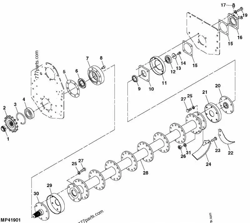 john deere 3203 rock valve assembly diagram