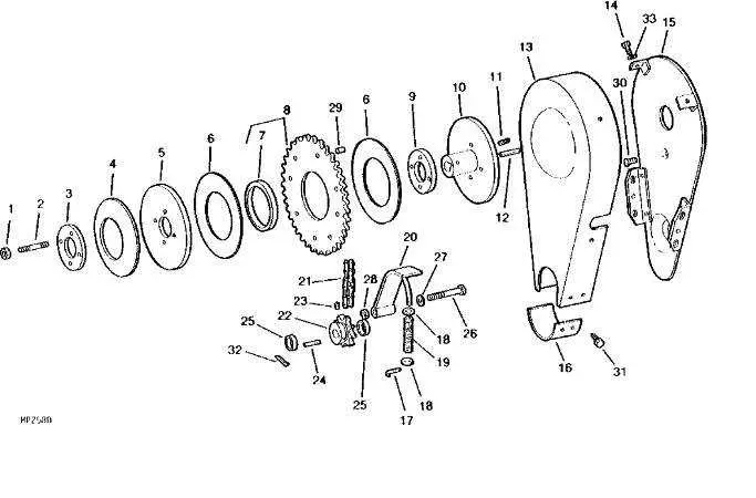john deere 33 tiller parts diagram