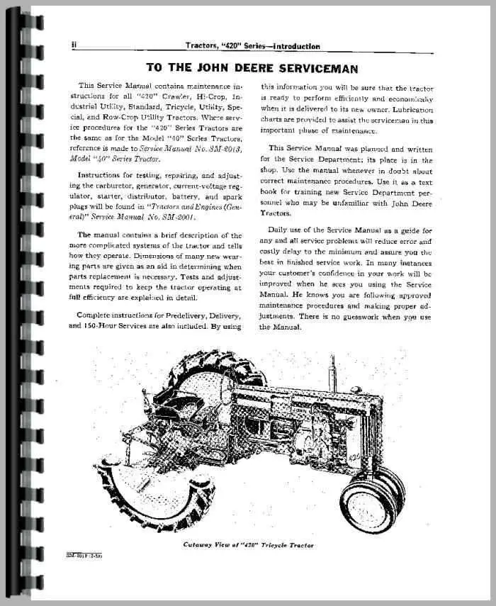 john deere 330 parts diagram