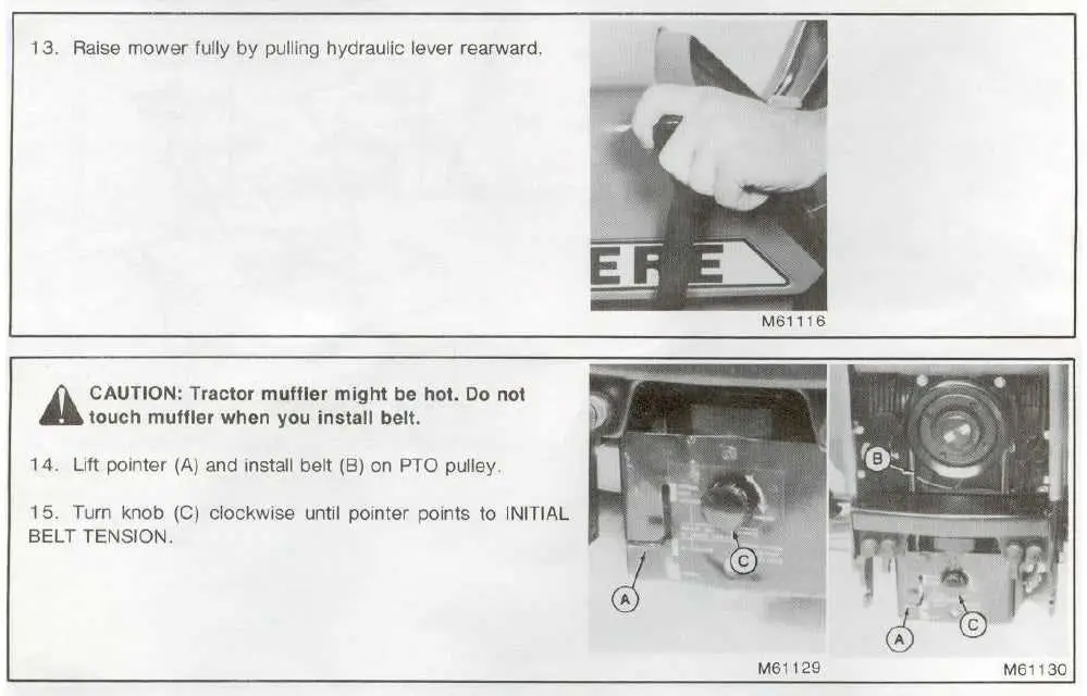 john deere 332 belt diagram