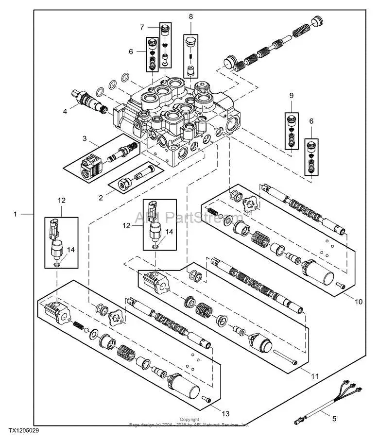 john deere 332 skid steer belt diagram