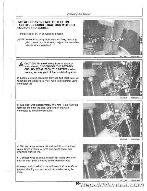 john deere 335 belt diagram