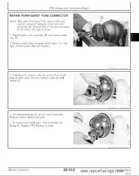 john deere 348 baler parts diagram