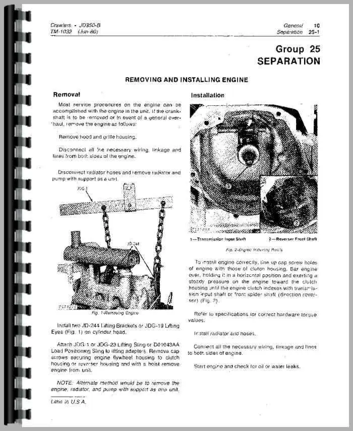 john deere 350 b wiring diagram