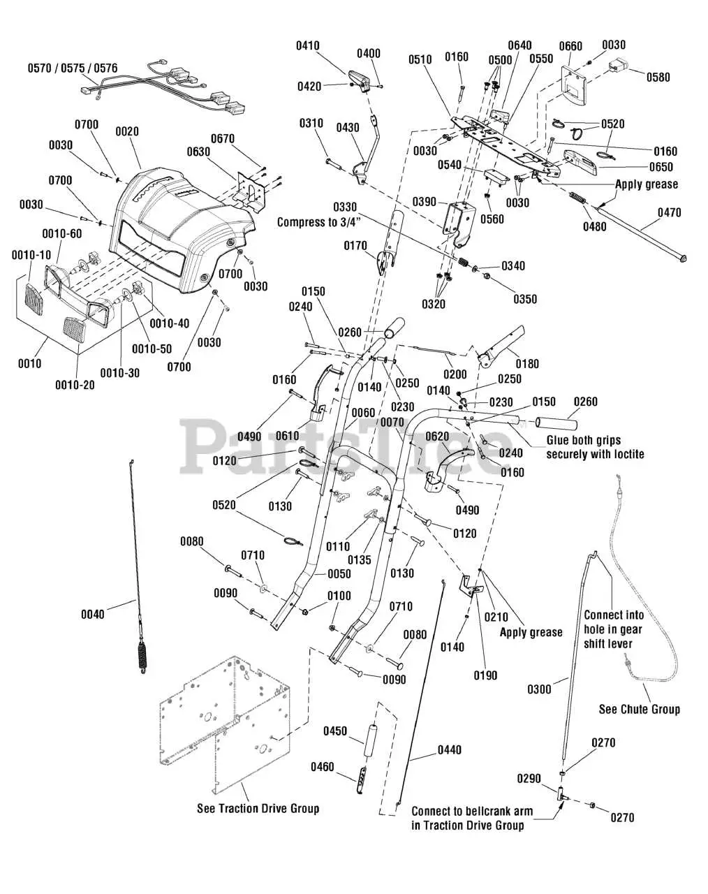 john deere 359 snowblower parts diagram
