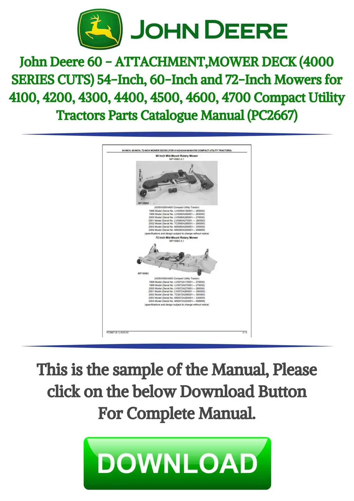 john deere 4100 mower deck belt diagram