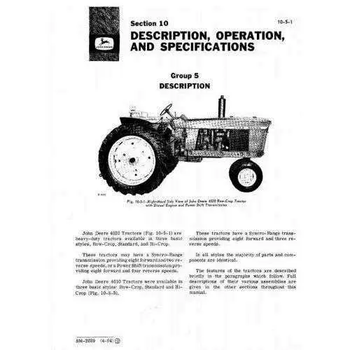 john deere 4120 parts diagram