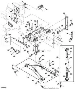 john deere 425 3 point hitch parts diagram