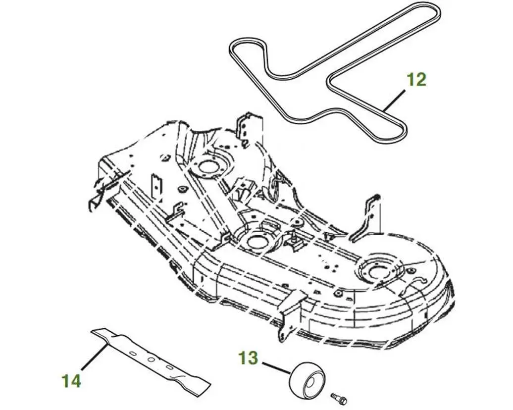 john deere 425 parts diagram