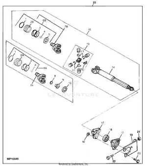 john deere 425 pulley diagram