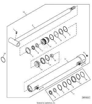 john deere 430 hydraulic cylinder assembly diagram