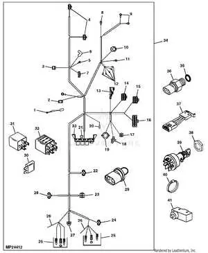 john deere 4400 compact tractor wiring diagram