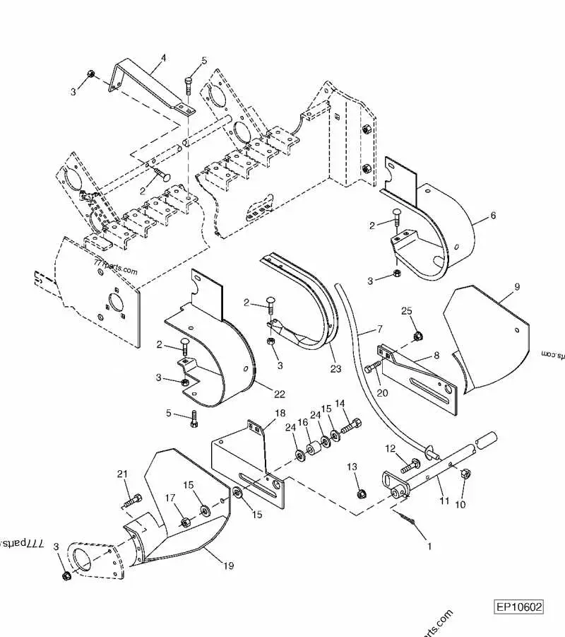 john deere 446 round baler parts diagram