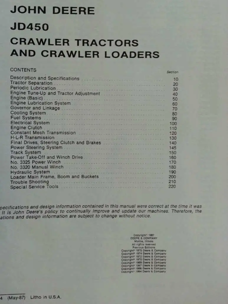 john deere 450 backhoe controls diagram