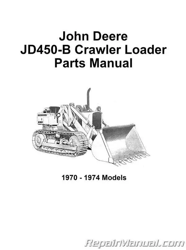 john deere 450e parts diagram