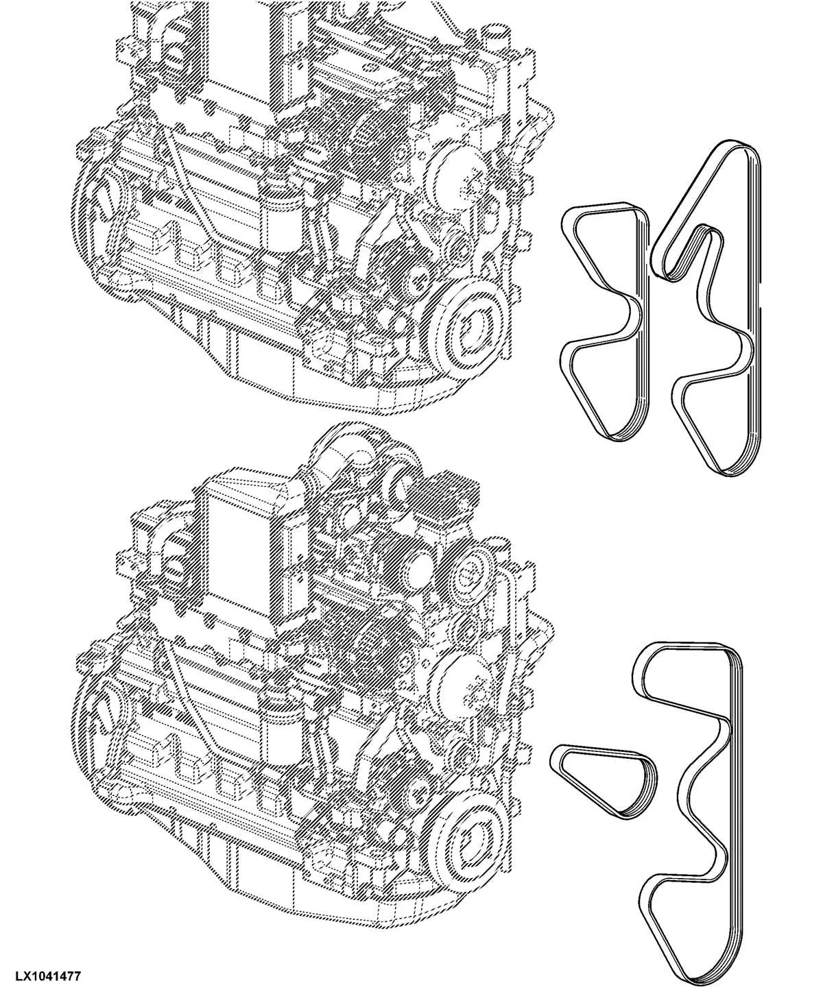 john deere 4520 belt diagram
