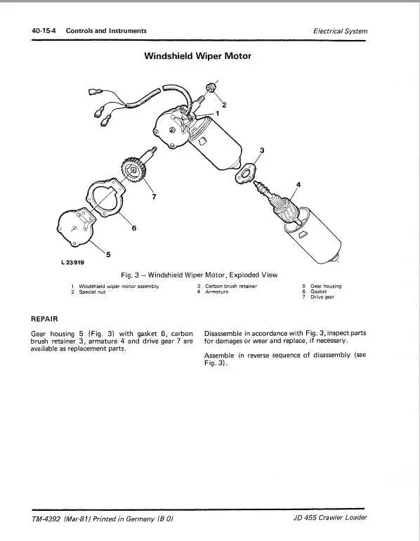 john deere 455 parts diagram