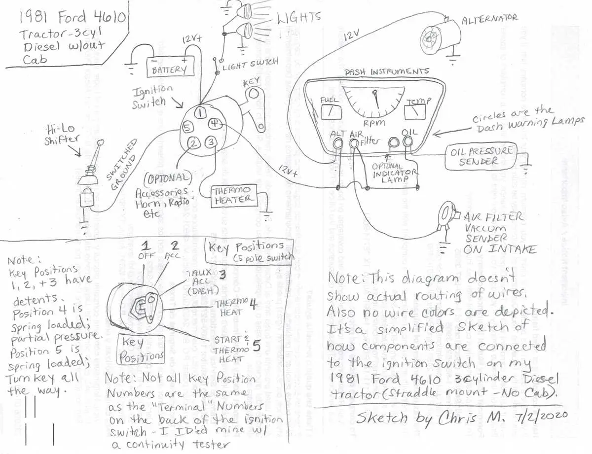 john deere 4610 light wiring diagram