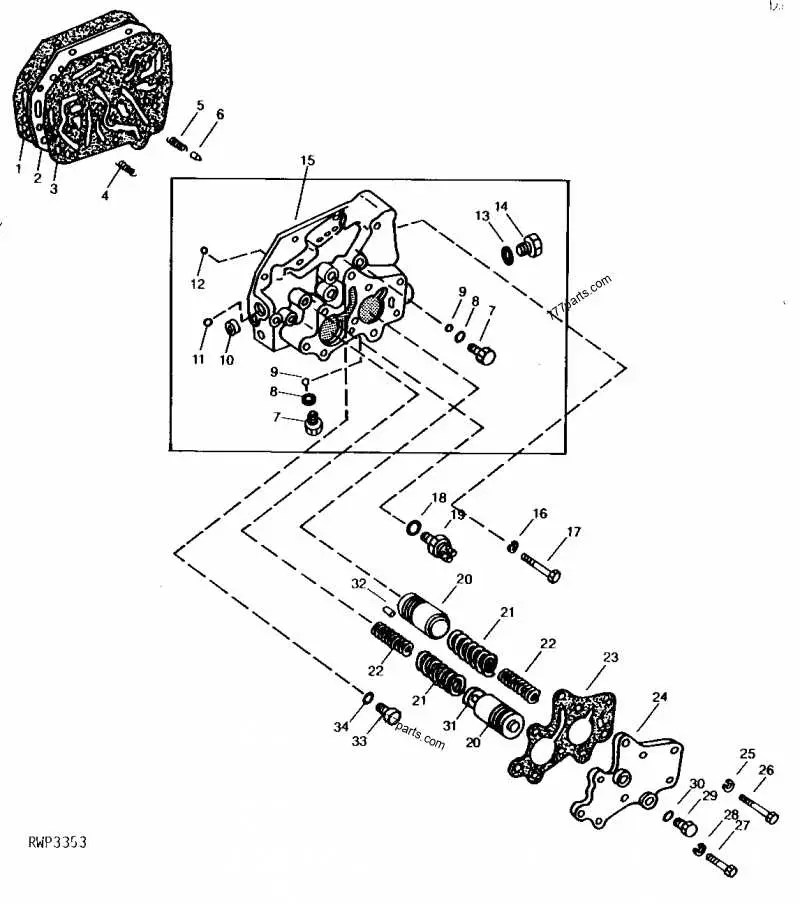 john deere 4640 parts diagram