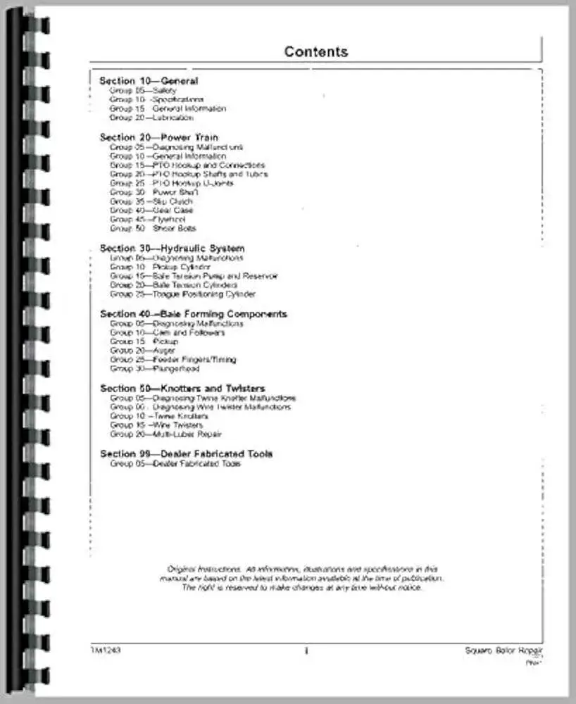 john deere 466 baler parts diagram