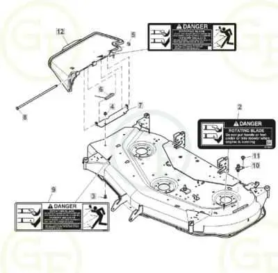 john deere 48 x360 drive belt diagram