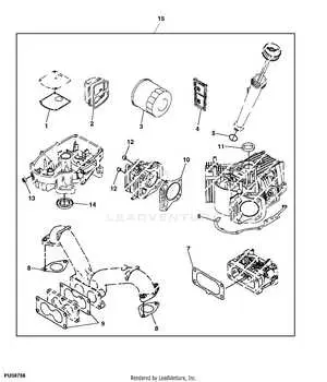 john deere 4840 gasket diagram