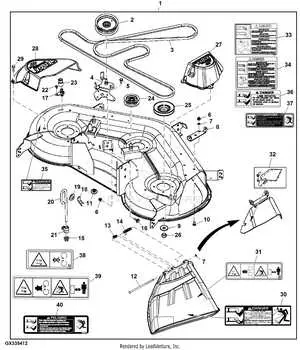 john deere 48in deck belt diagram