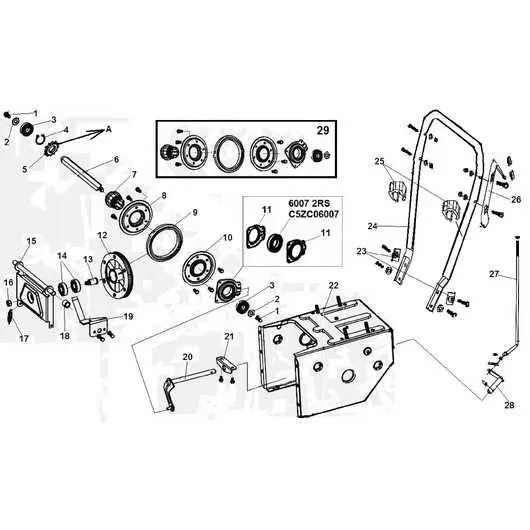 john deere 49 snowblower parts diagram