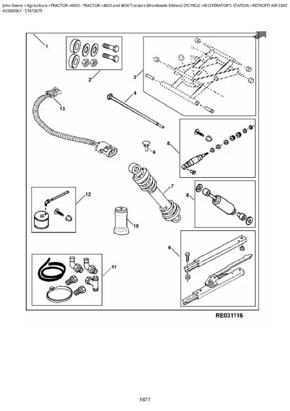 john deere 524 parts diagram