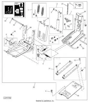 john deere 5300 seat parts diagram