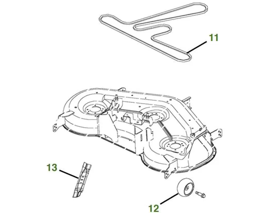 john deere 54 hd mower deck belt diagram