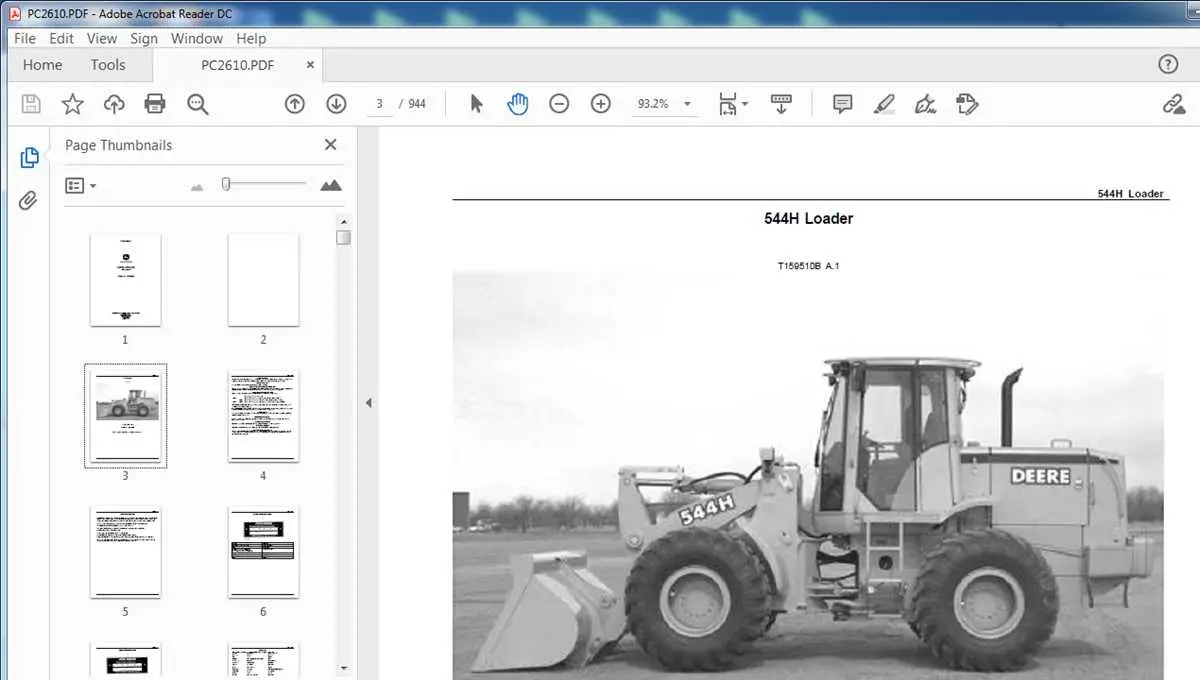 john deere 544h wiring diagram