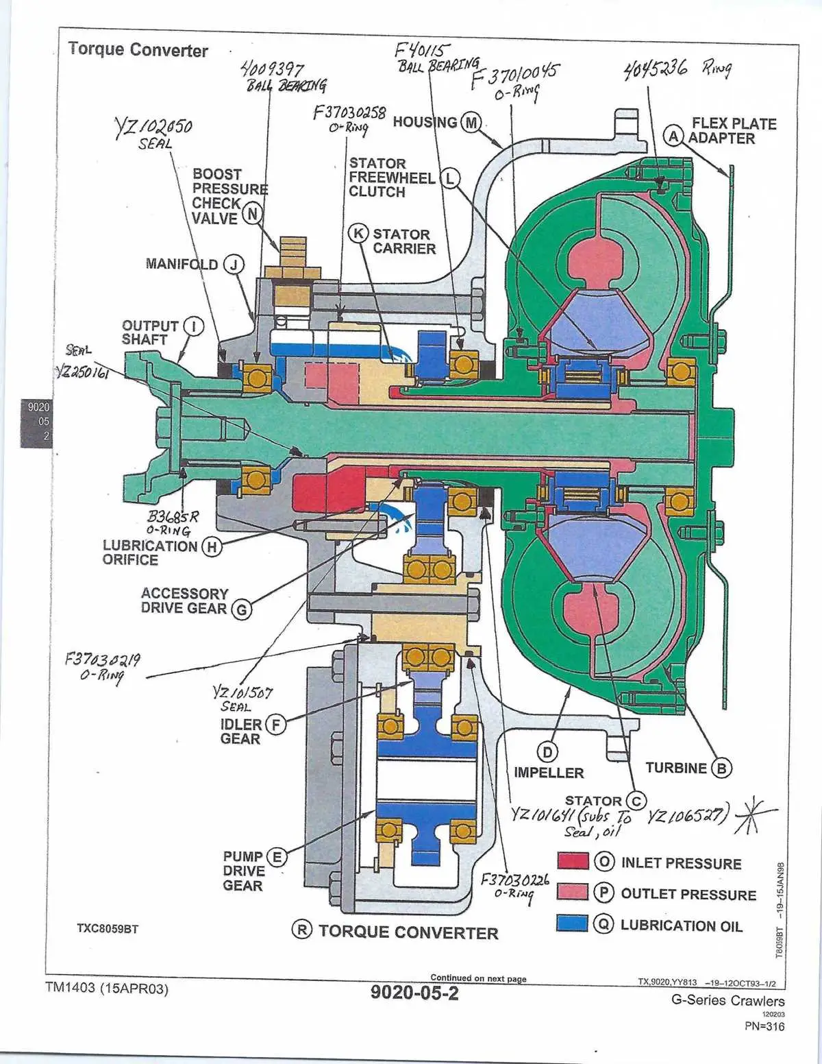 john deere 550g parts diagram