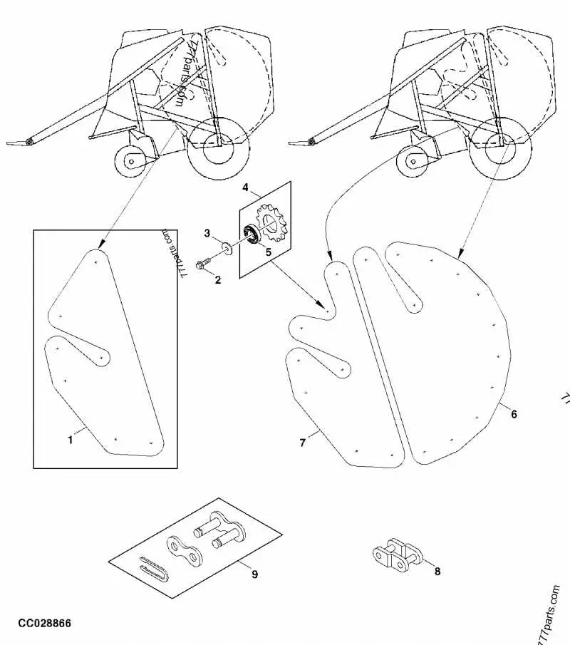 john deere 567 baler belt diagram