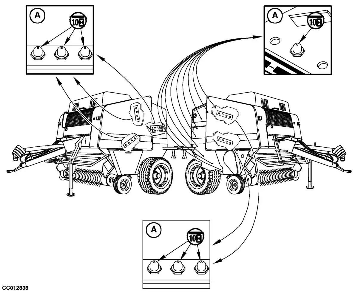 john deere 568 baler parts diagram