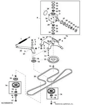 john deere 60 mower deck parts diagram