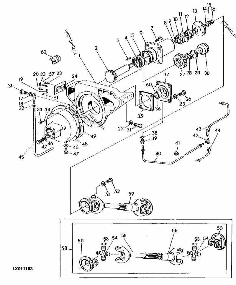 john deere 60 pto lever diagram