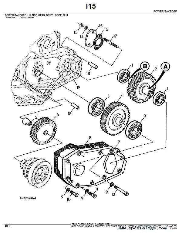 john deere 6068 parts diagram