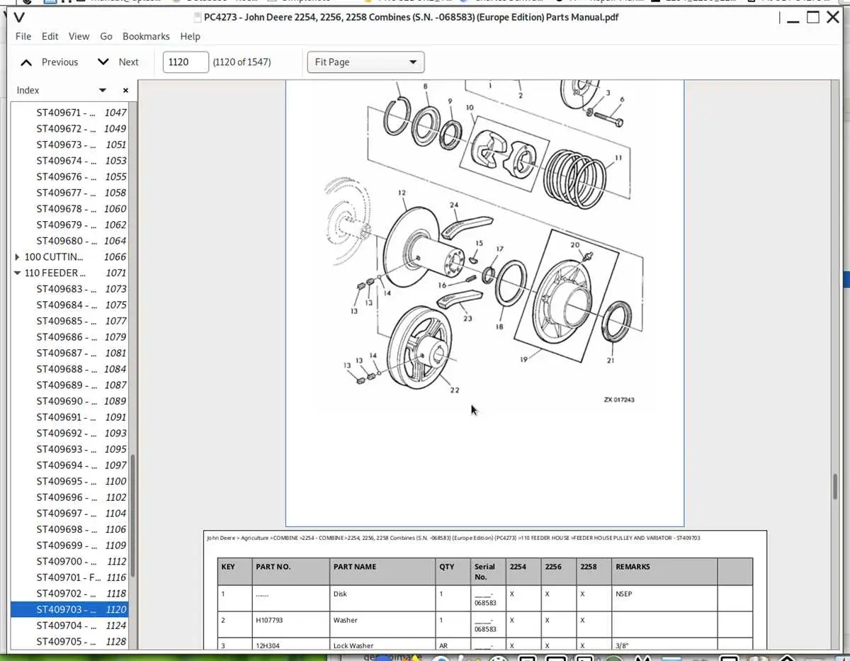 john deere 630 disk patts diagram