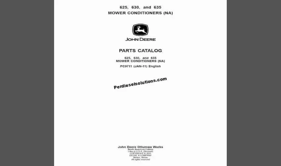 john deere 630 parts diagram